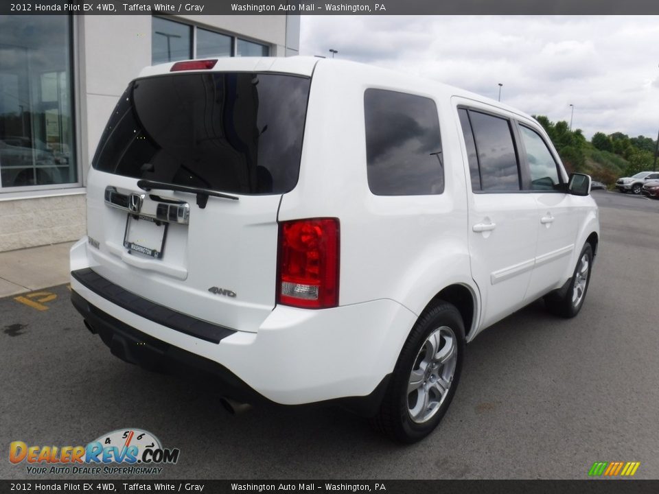 2012 Honda Pilot EX 4WD Taffeta White / Gray Photo #9