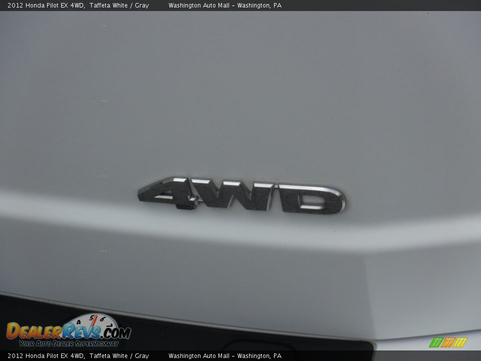 2012 Honda Pilot EX 4WD Taffeta White / Gray Photo #10