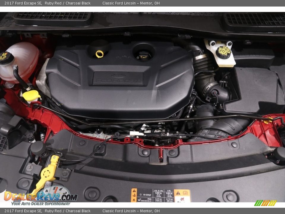 2017 Ford Escape SE Ruby Red / Charcoal Black Photo #17