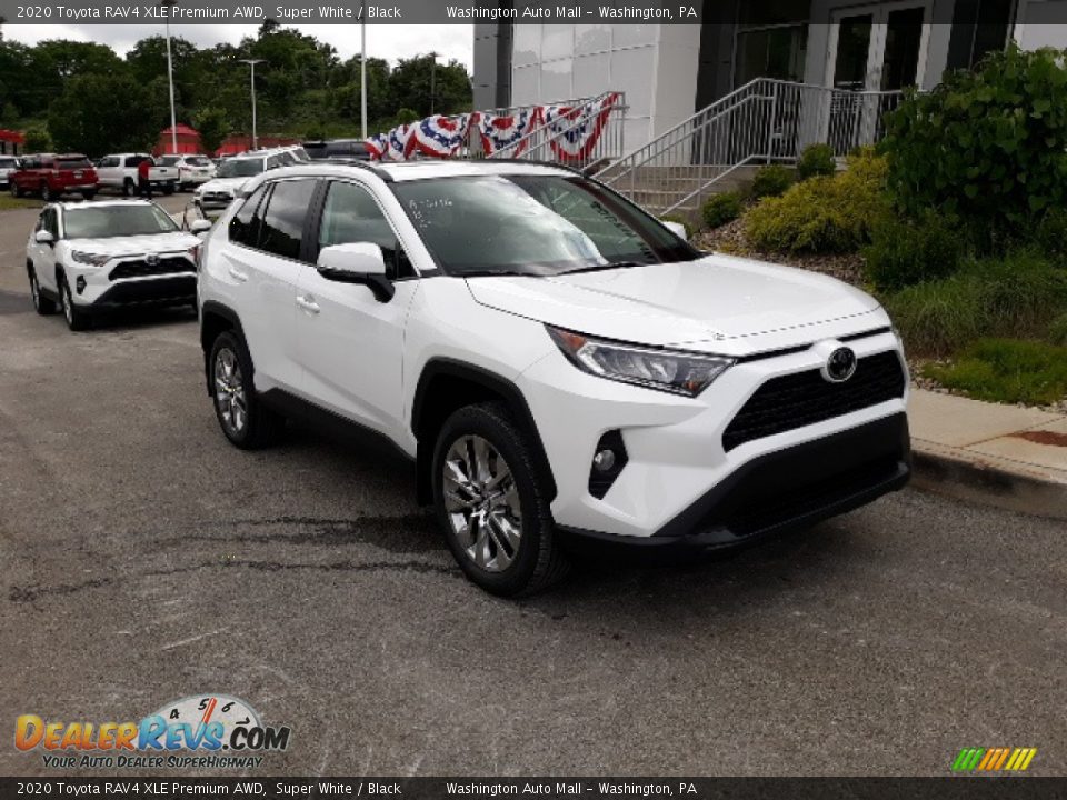 2020 Toyota RAV4 XLE Premium AWD Super White / Black Photo #24