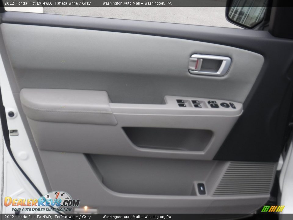 2012 Honda Pilot EX 4WD Taffeta White / Gray Photo #12