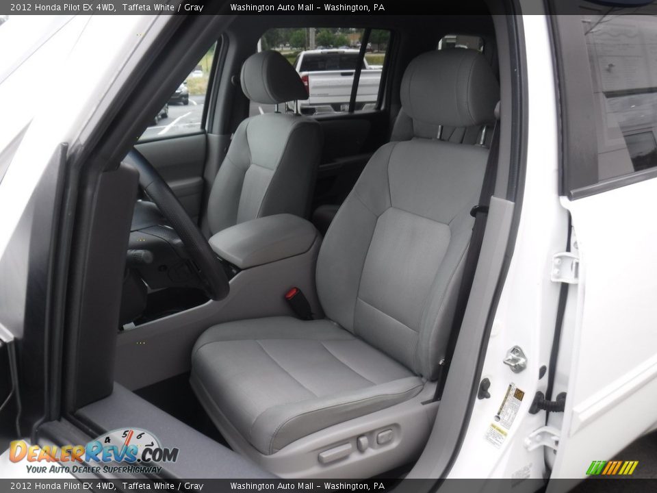 2012 Honda Pilot EX 4WD Taffeta White / Gray Photo #13