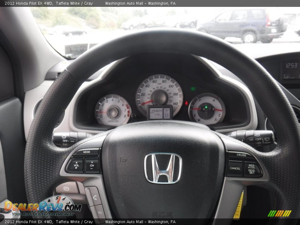 2012 Honda Pilot EX 4WD Taffeta White / Gray Photo #20