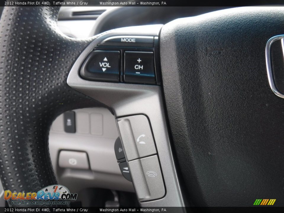 2012 Honda Pilot EX 4WD Taffeta White / Gray Photo #21