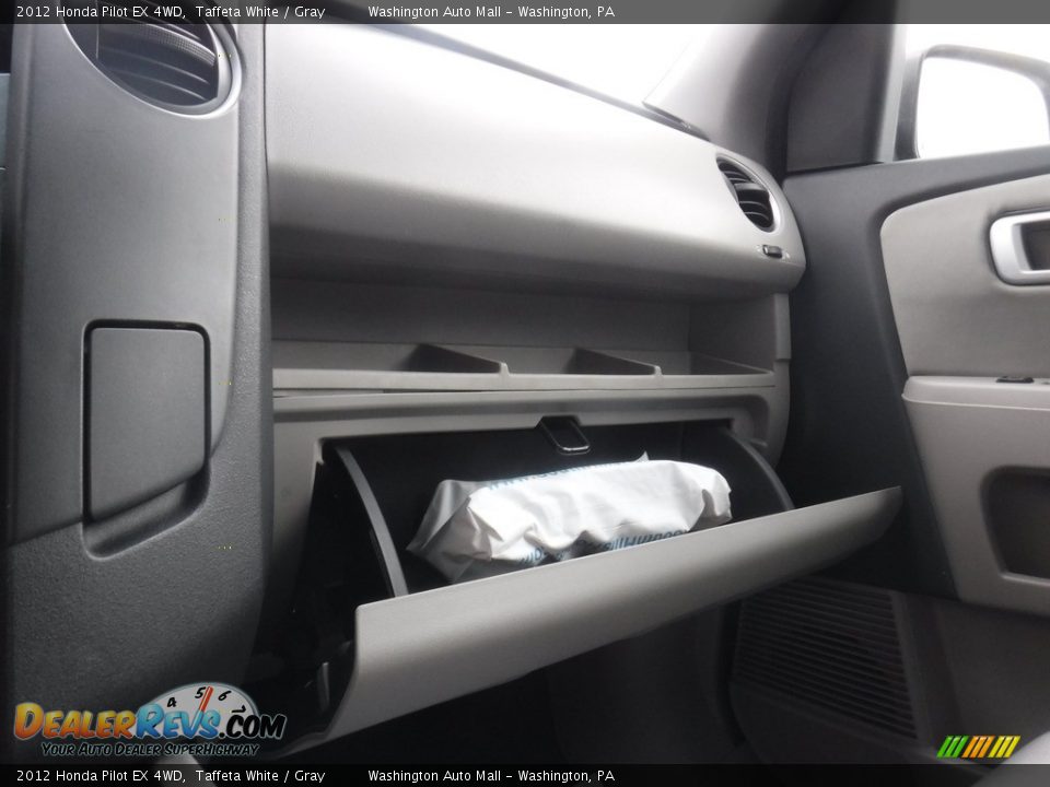 2012 Honda Pilot EX 4WD Taffeta White / Gray Photo #24