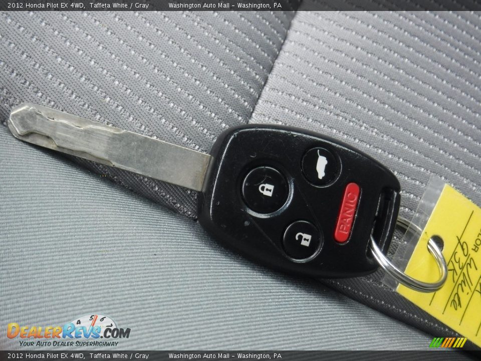 2012 Honda Pilot EX 4WD Taffeta White / Gray Photo #28