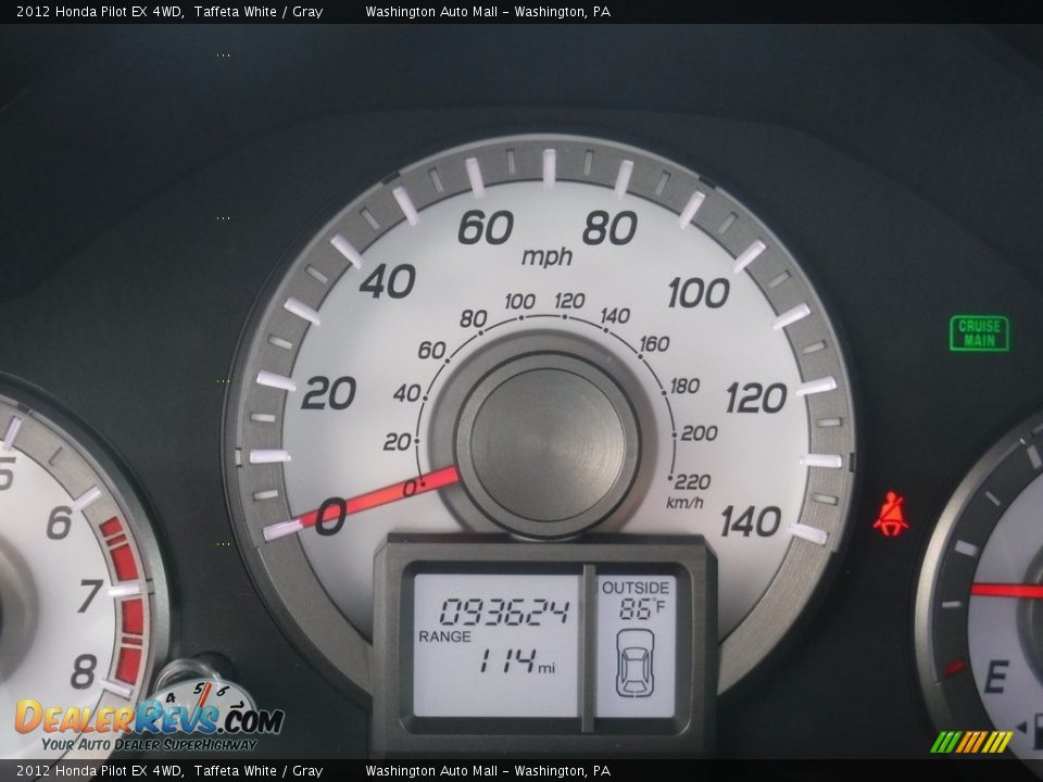 2012 Honda Pilot EX 4WD Taffeta White / Gray Photo #30