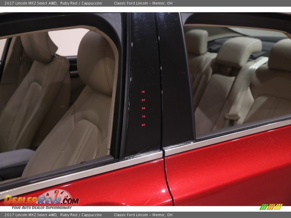 2017 Lincoln MKZ Select AWD Ruby Red / Cappuccino Photo #4