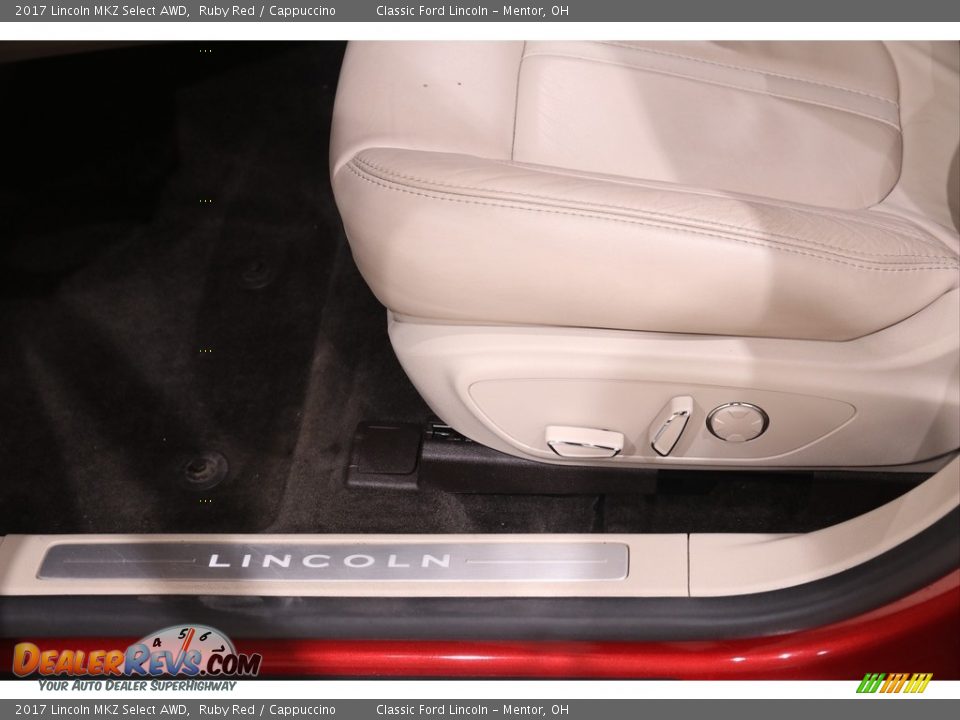 2017 Lincoln MKZ Select AWD Ruby Red / Cappuccino Photo #6