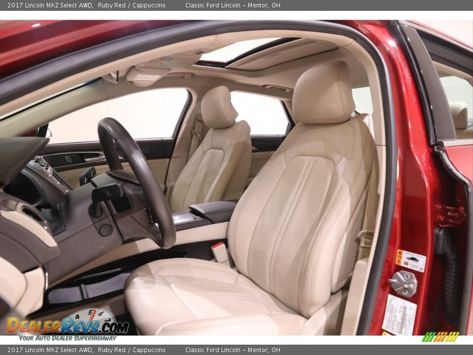 Front Seat of 2017 Lincoln MKZ Select AWD Photo #8