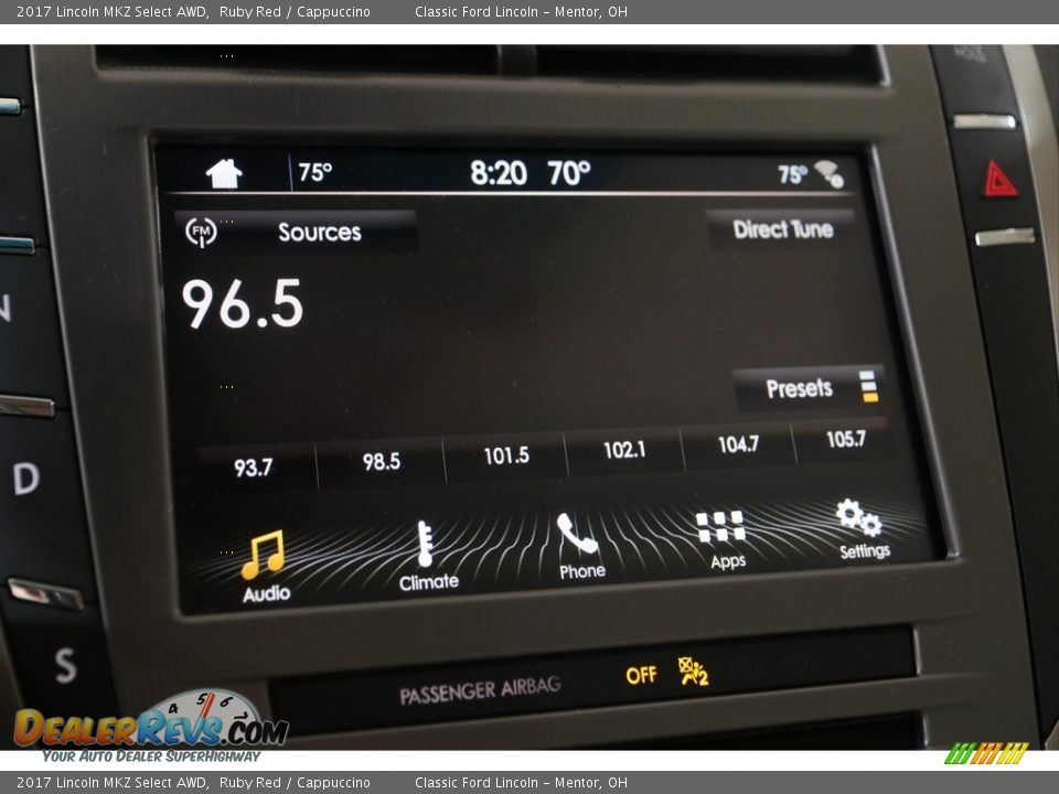 Audio System of 2017 Lincoln MKZ Select AWD Photo #16