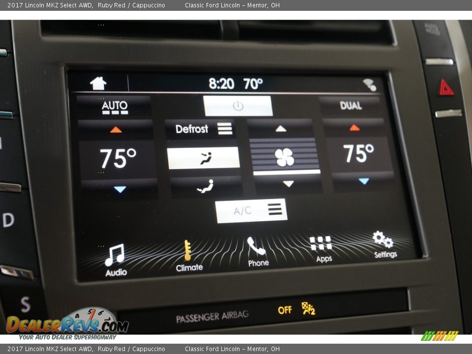 Controls of 2017 Lincoln MKZ Select AWD Photo #17