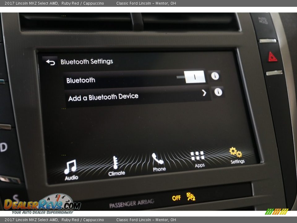 2017 Lincoln MKZ Select AWD Ruby Red / Cappuccino Photo #21