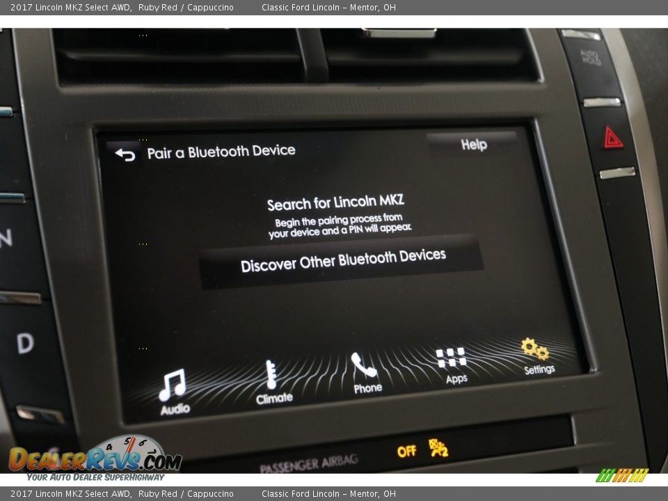 2017 Lincoln MKZ Select AWD Ruby Red / Cappuccino Photo #22