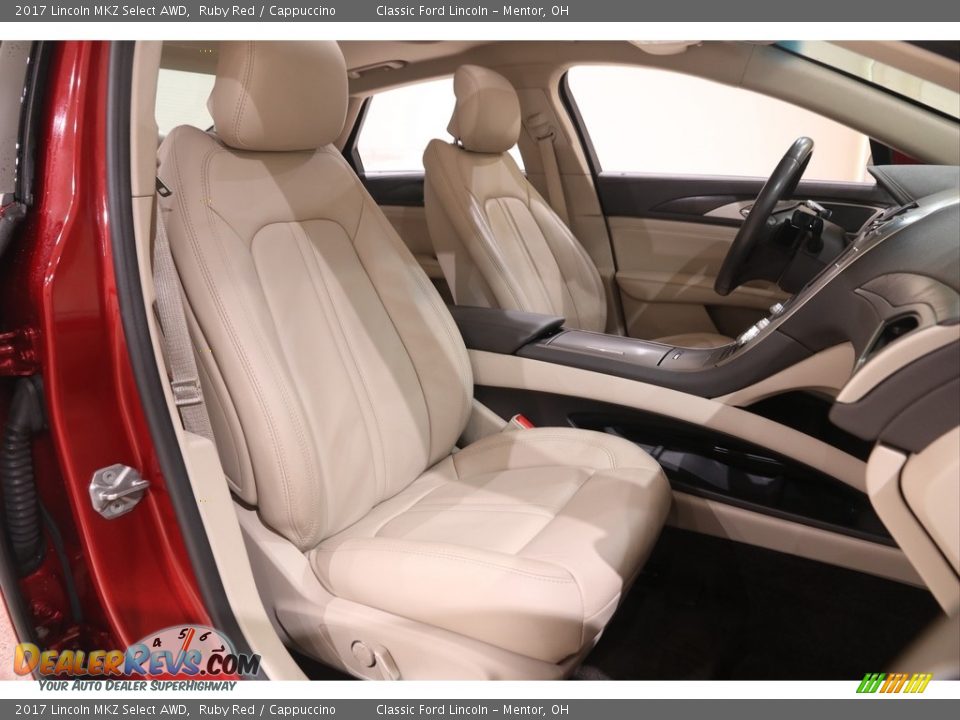 2017 Lincoln MKZ Select AWD Ruby Red / Cappuccino Photo #27