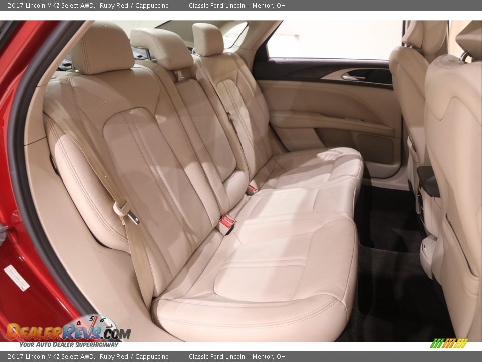 2017 Lincoln MKZ Select AWD Ruby Red / Cappuccino Photo #28