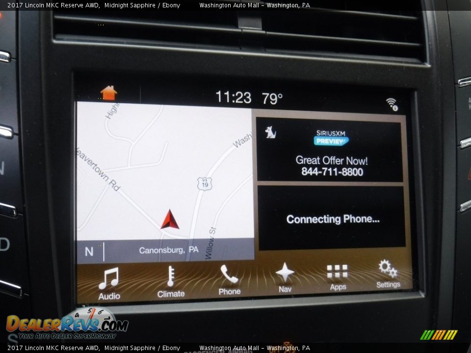 2017 Lincoln MKC Reserve AWD Midnight Sapphire / Ebony Photo #4