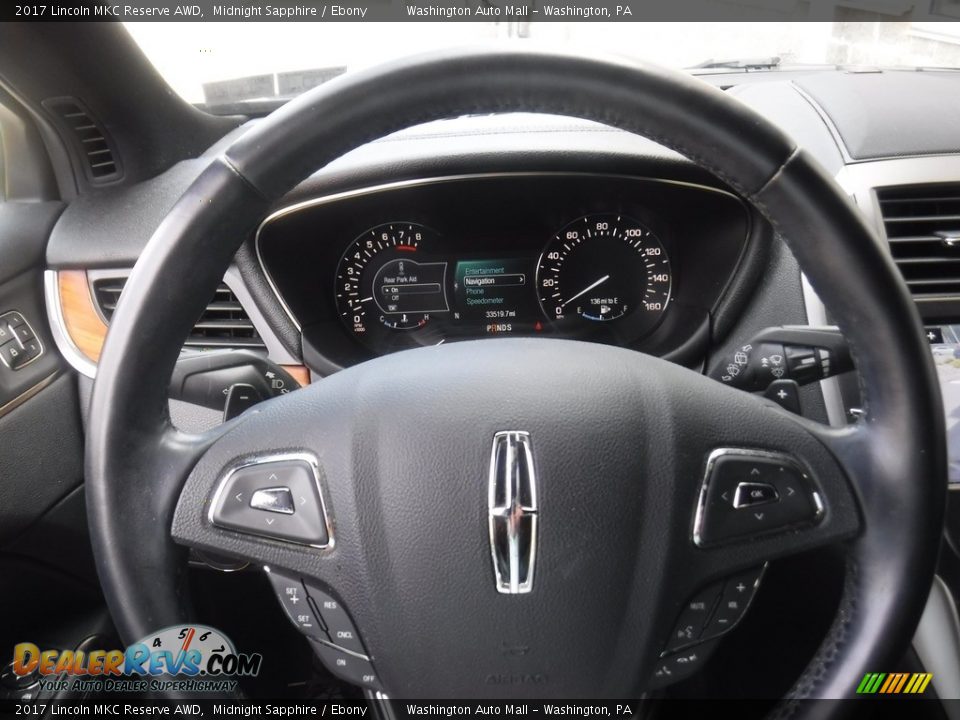 2017 Lincoln MKC Reserve AWD Midnight Sapphire / Ebony Photo #23