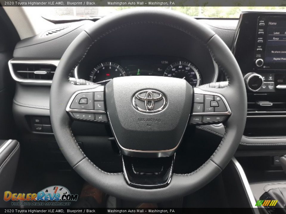 2020 Toyota Highlander XLE AWD Blueprint / Black Photo #4