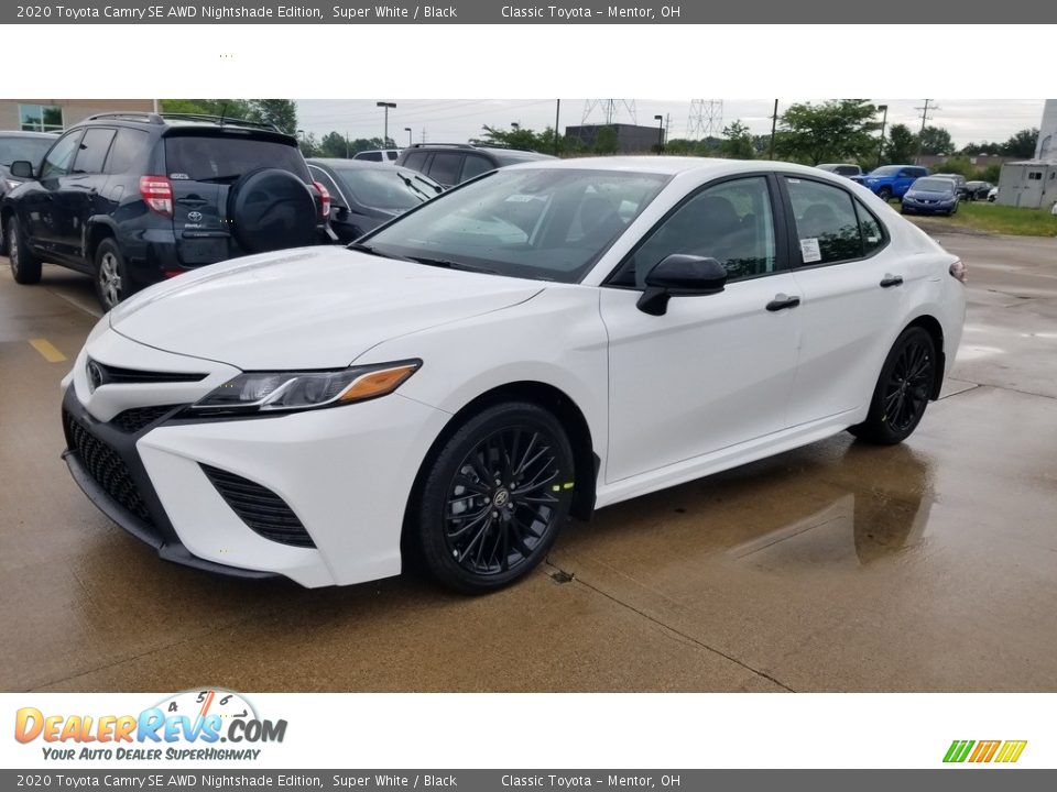 2020 Toyota Camry SE AWD Nightshade Edition Super White / Black Photo #1