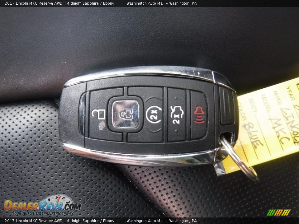2017 Lincoln MKC Reserve AWD Midnight Sapphire / Ebony Photo #30