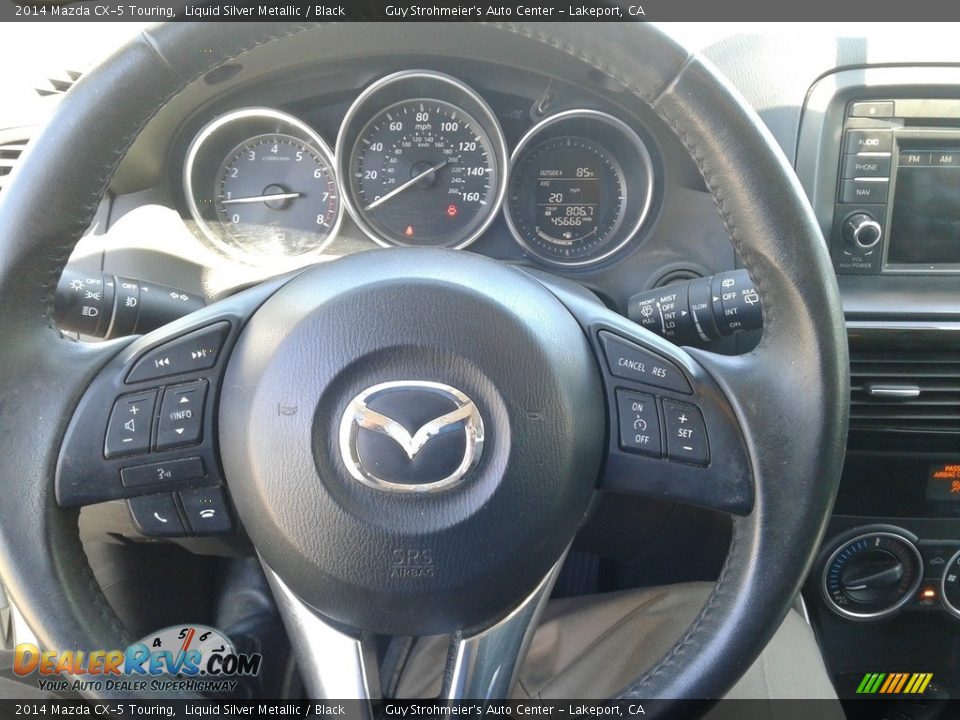 2014 Mazda CX-5 Touring Liquid Silver Metallic / Black Photo #16
