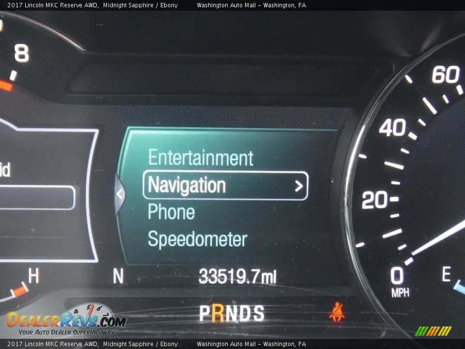 2017 Lincoln MKC Reserve AWD Midnight Sapphire / Ebony Photo #32