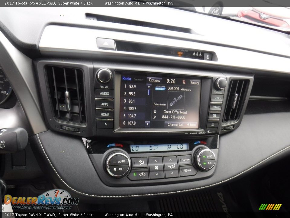 2017 Toyota RAV4 XLE AWD Super White / Black Photo #3