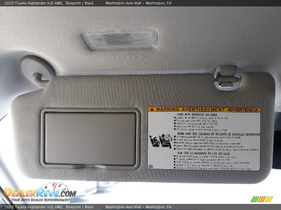2020 Toyota Highlander XLE AWD Blueprint / Black Photo #16