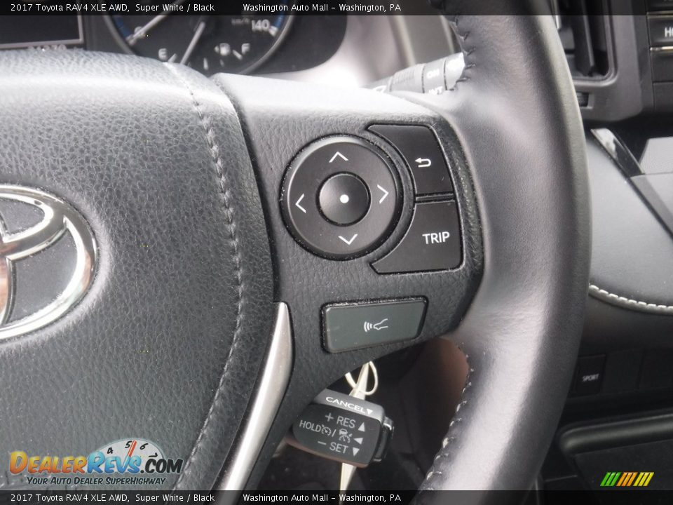 2017 Toyota RAV4 XLE AWD Super White / Black Photo #7