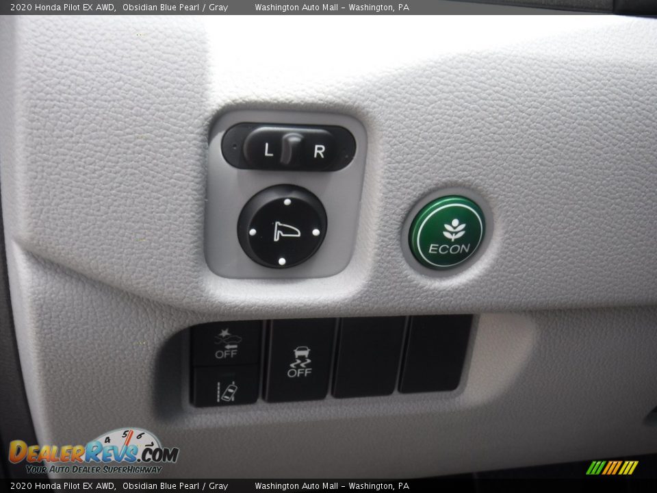 2020 Honda Pilot EX AWD Obsidian Blue Pearl / Gray Photo #12