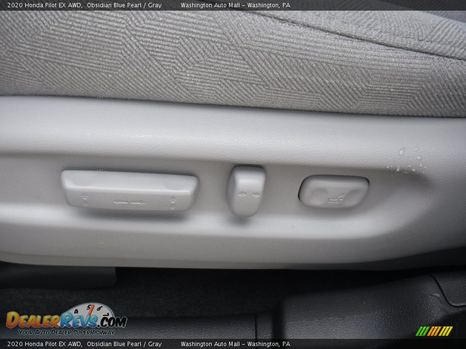 2020 Honda Pilot EX AWD Obsidian Blue Pearl / Gray Photo #14