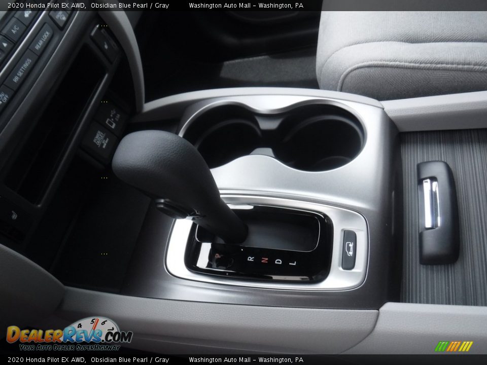 2020 Honda Pilot EX AWD Obsidian Blue Pearl / Gray Photo #15