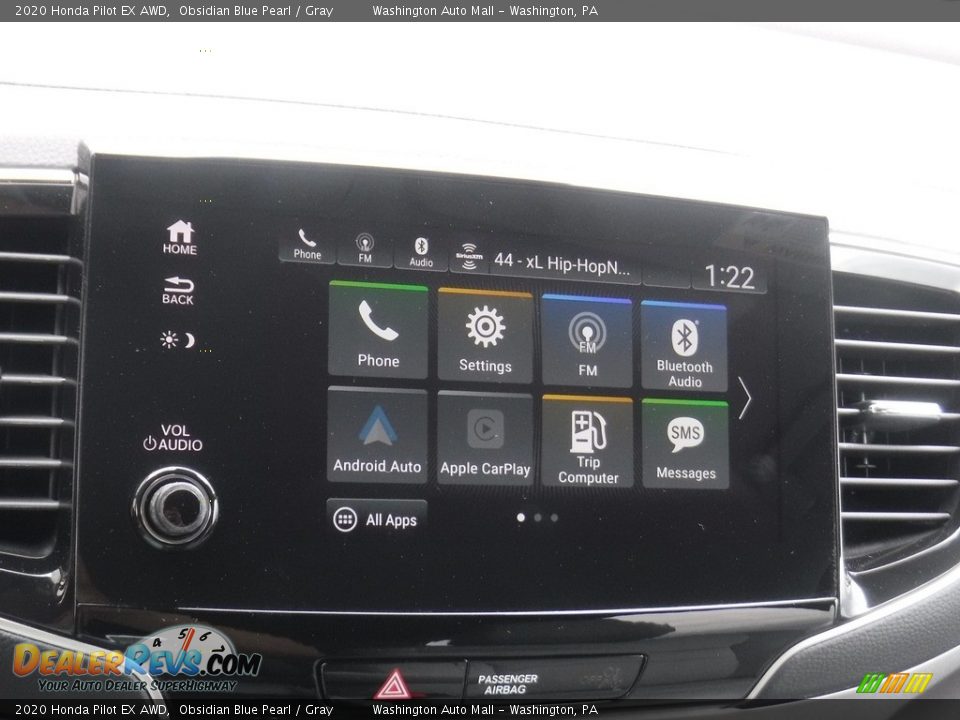 2020 Honda Pilot EX AWD Obsidian Blue Pearl / Gray Photo #17