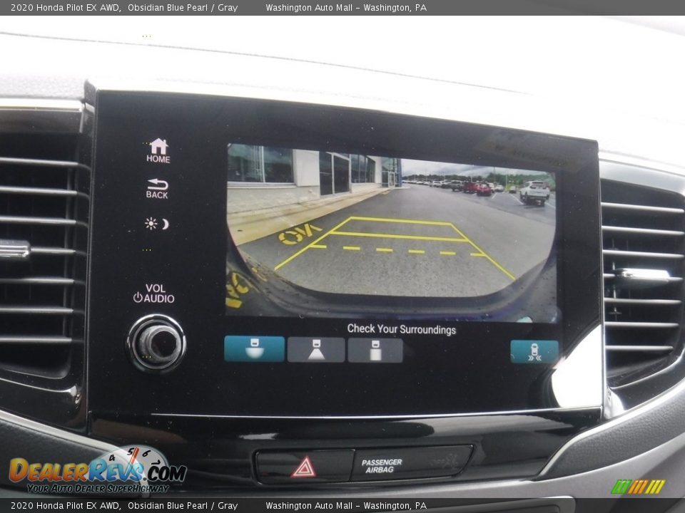 2020 Honda Pilot EX AWD Obsidian Blue Pearl / Gray Photo #18