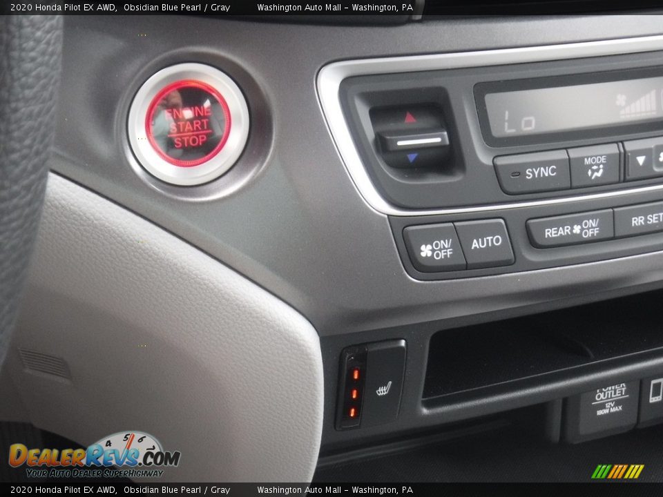 2020 Honda Pilot EX AWD Obsidian Blue Pearl / Gray Photo #19