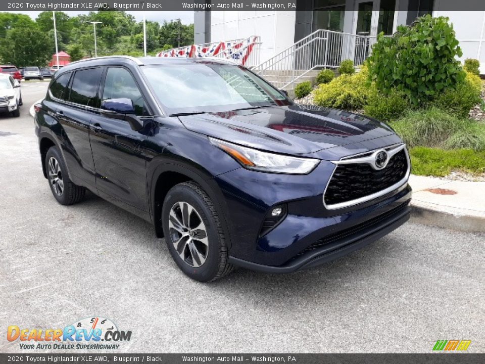 2020 Toyota Highlander XLE AWD Blueprint / Black Photo #30