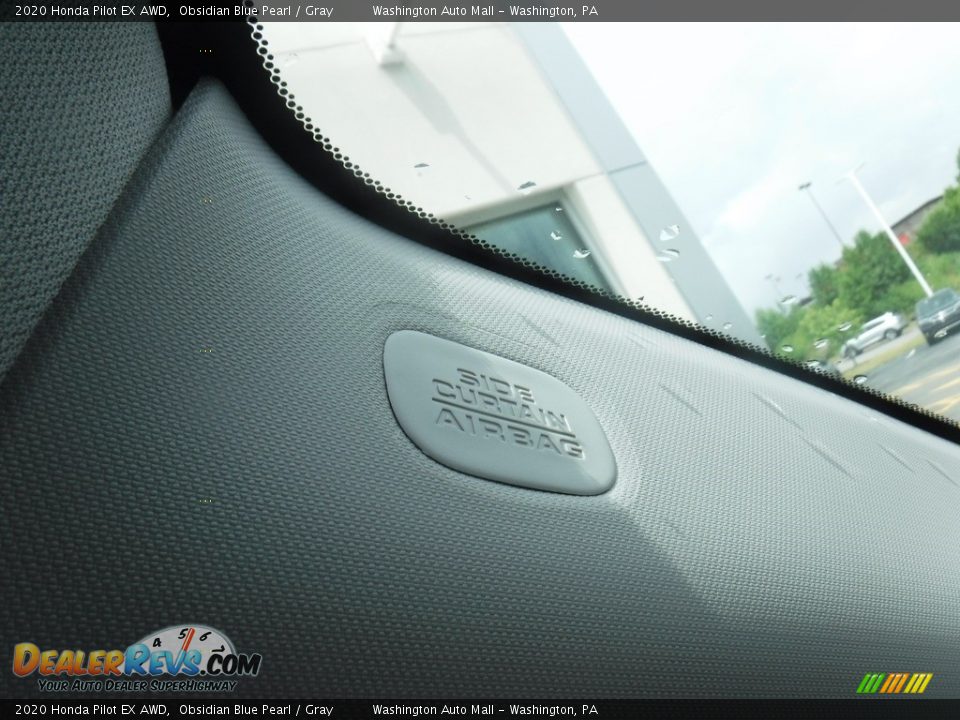 2020 Honda Pilot EX AWD Obsidian Blue Pearl / Gray Photo #22