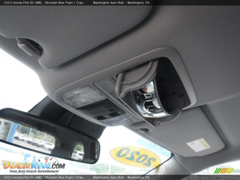2020 Honda Pilot EX AWD Obsidian Blue Pearl / Gray Photo #23