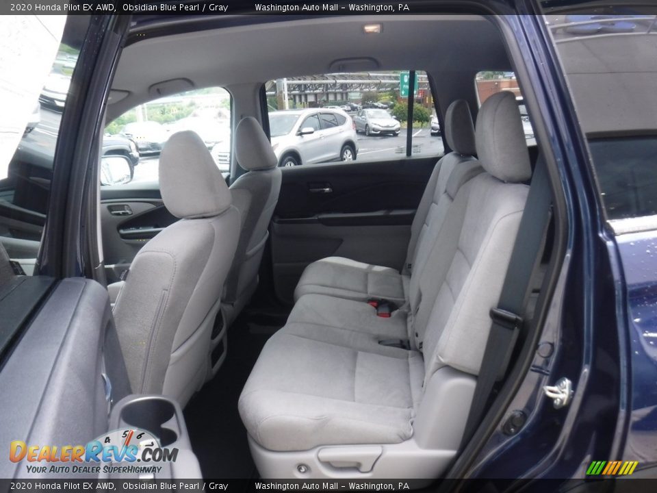 2020 Honda Pilot EX AWD Obsidian Blue Pearl / Gray Photo #24
