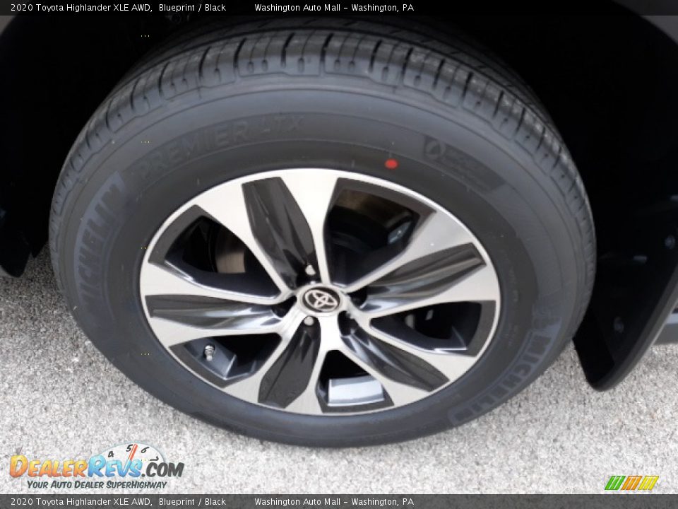2020 Toyota Highlander XLE AWD Blueprint / Black Photo #36