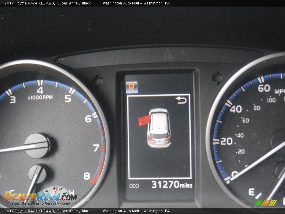 2017 Toyota RAV4 XLE AWD Super White / Black Photo #28