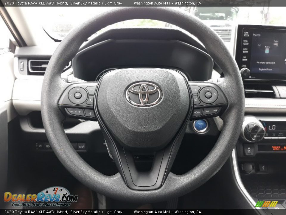 2020 Toyota RAV4 XLE AWD Hybrid Steering Wheel Photo #4