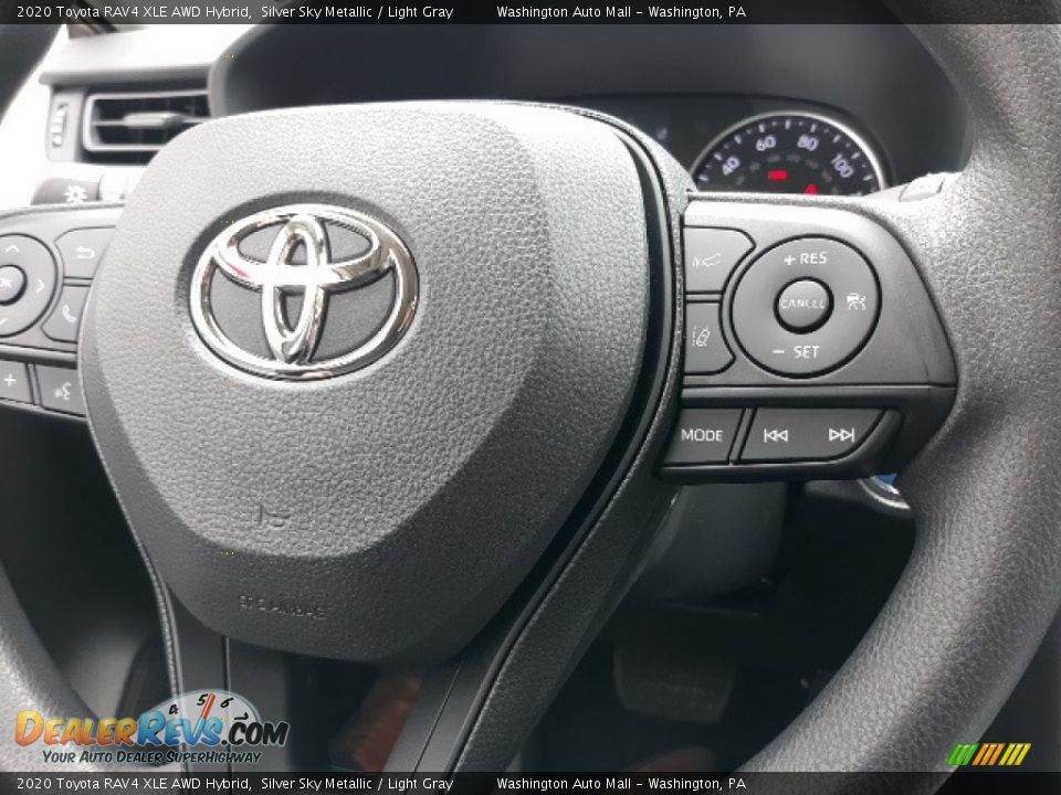 2020 Toyota RAV4 XLE AWD Hybrid Steering Wheel Photo #6