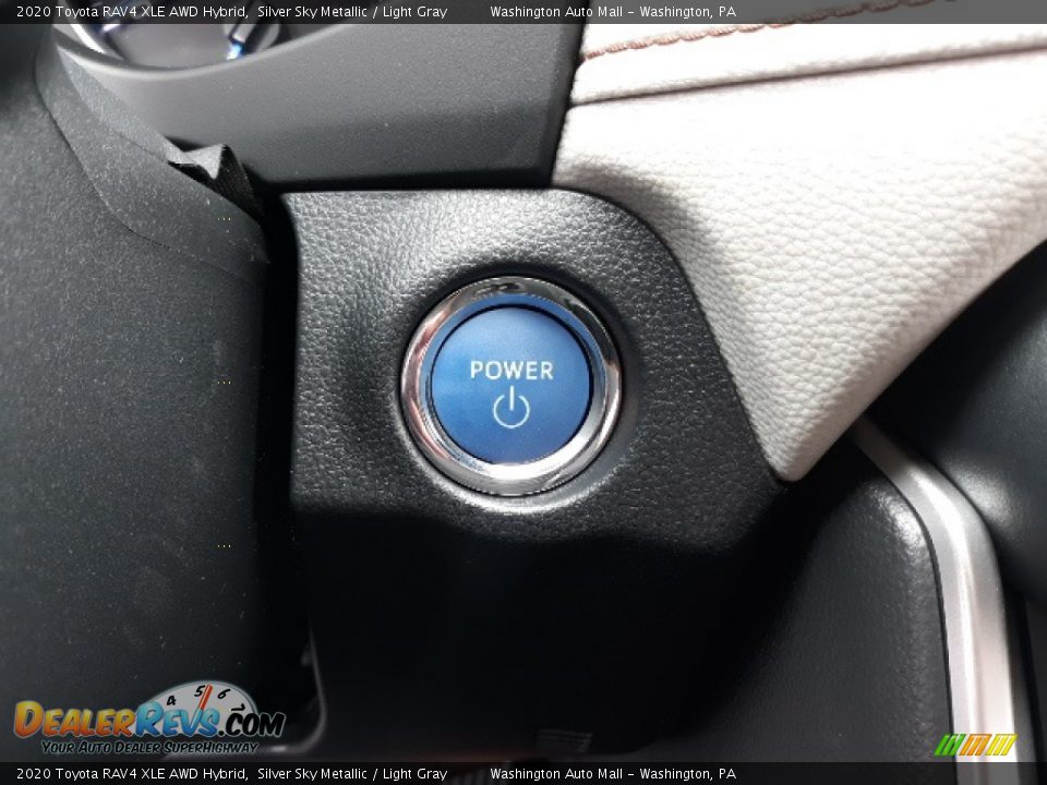 2020 Toyota RAV4 XLE AWD Hybrid Silver Sky Metallic / Light Gray Photo #10