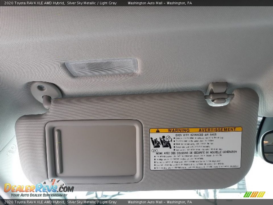 2020 Toyota RAV4 XLE AWD Hybrid Silver Sky Metallic / Light Gray Photo #15