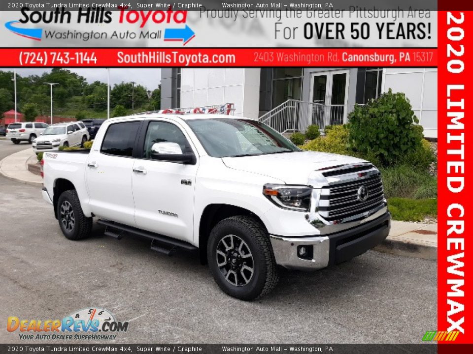 2020 Toyota Tundra Limited CrewMax 4x4 Super White / Graphite Photo #1