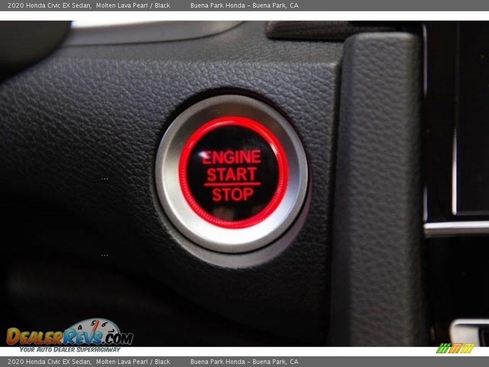 2020 Honda Civic EX Sedan Molten Lava Pearl / Black Photo #23