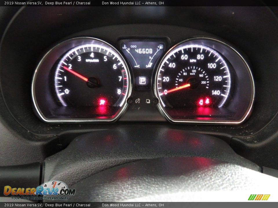 2019 Nissan Versa SV Deep Blue Pearl / Charcoal Photo #27