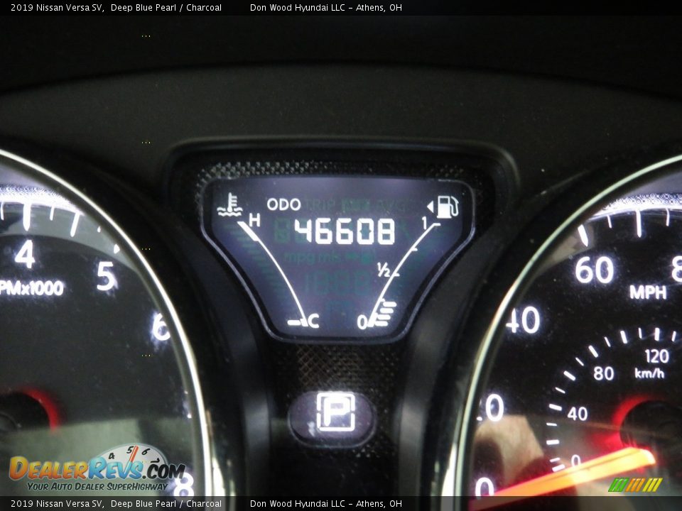 2019 Nissan Versa SV Deep Blue Pearl / Charcoal Photo #28